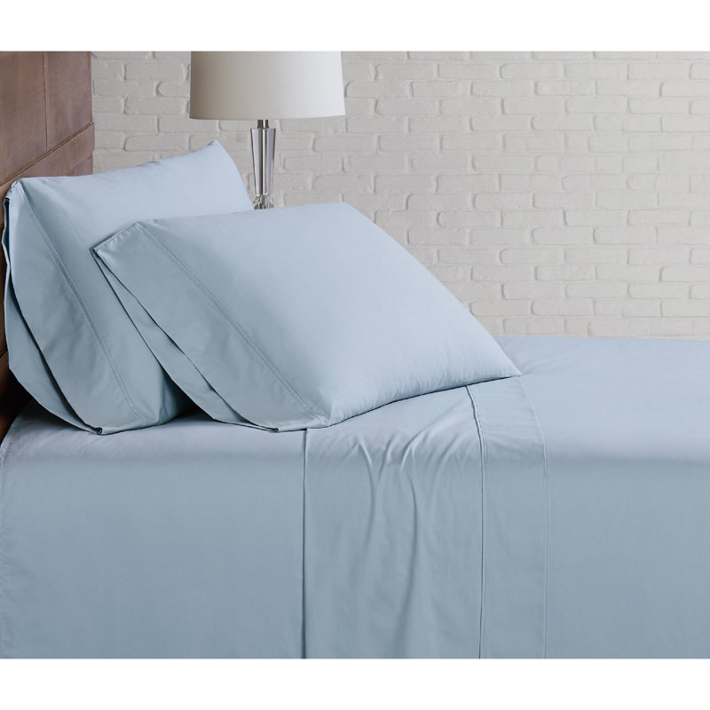 Olive Green Cotton Percale Twin XL Sheet Set
