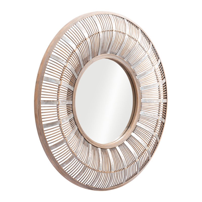 Babs Metal Round Wall Mirror