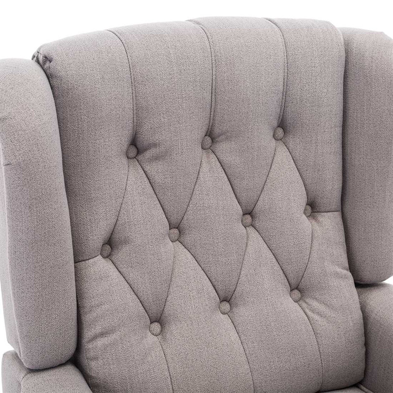 Conatser 78cm Wide Wing Chair Recliner, Marl Grey