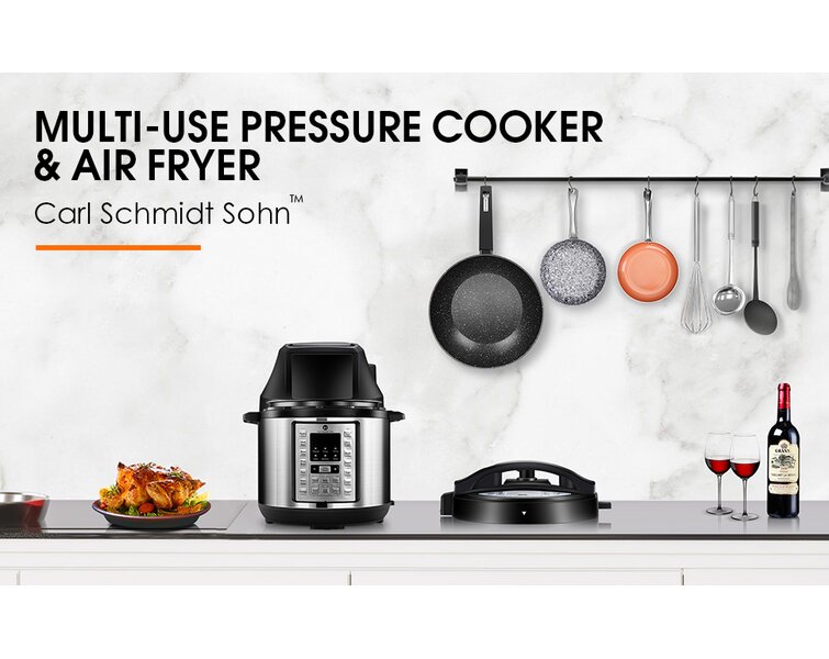 1829 CARL SCHMIDT SOHN 6Qt Pressure Cooker & Air Fryer Combo