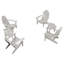 Chaise Adirondack en plastique avec table Anette-567491572
