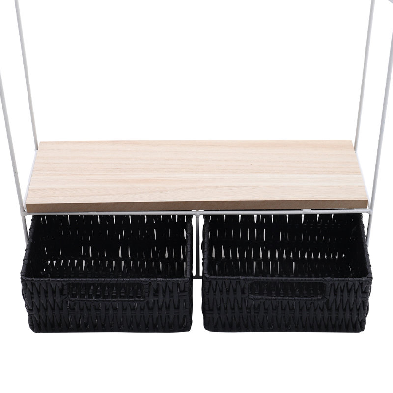 Neha Accent Shelf with Drawer, White