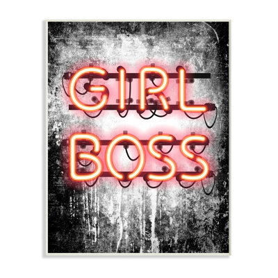«Fashion Designer Girl Boss Neon Light», art textuel