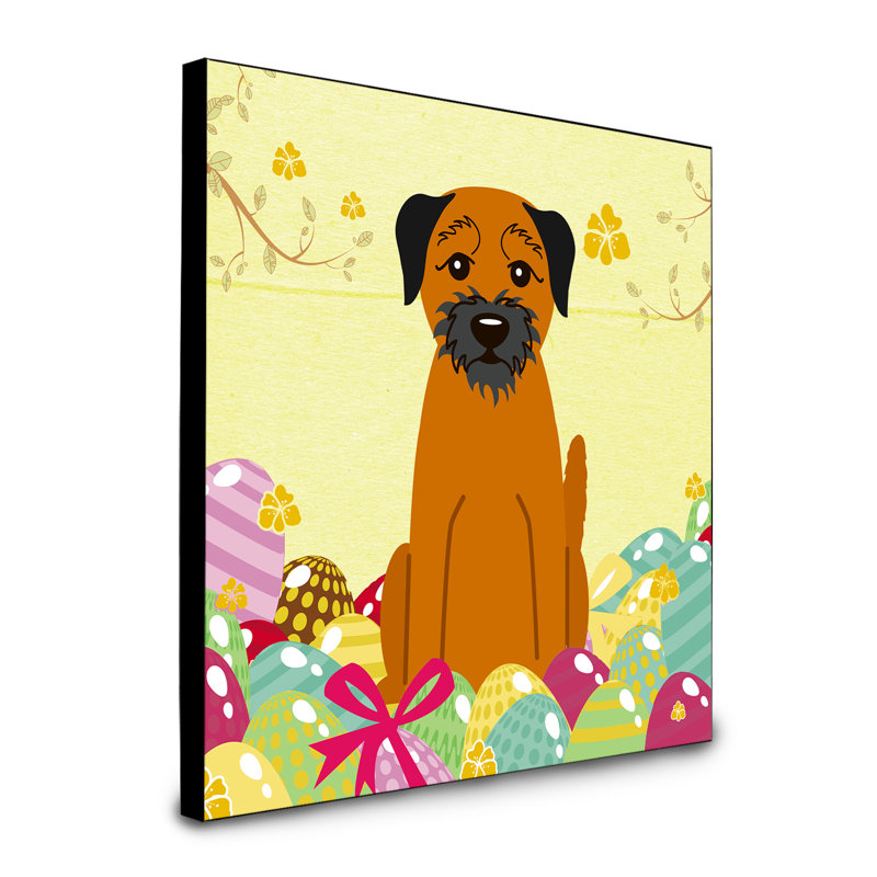 Panneau mural d’art œufs Sentire, Border Terrier
