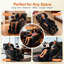 Fauteuil de massage complet avec 14 rouleaux de massage et compression d'air complet, fauteuil inclinable Shiatsu sans gravité avec massage des pieds, chauffage de la taille et des jambes, 6 programmes de massage automatique, intensité réglable et éclairage ambiant pour un confort et une détente ultimes