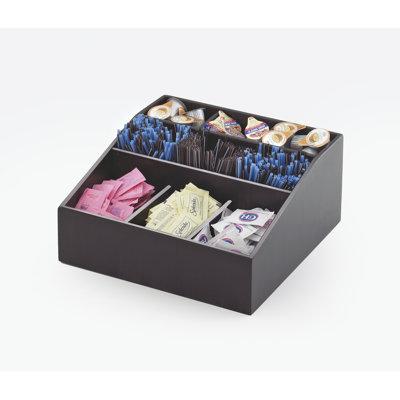 Midnight Bamboo Multi-Section Condiment Organizer