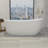67 inch Freestanding Solid Surface Soaking Bathtub