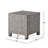 Accent Table - 18.17" H Cube Side Table, Black Pe And Iron, Trendsetting No Assembly Table With Iron Frame, 18"X18"X18", Assembly--1899869106
