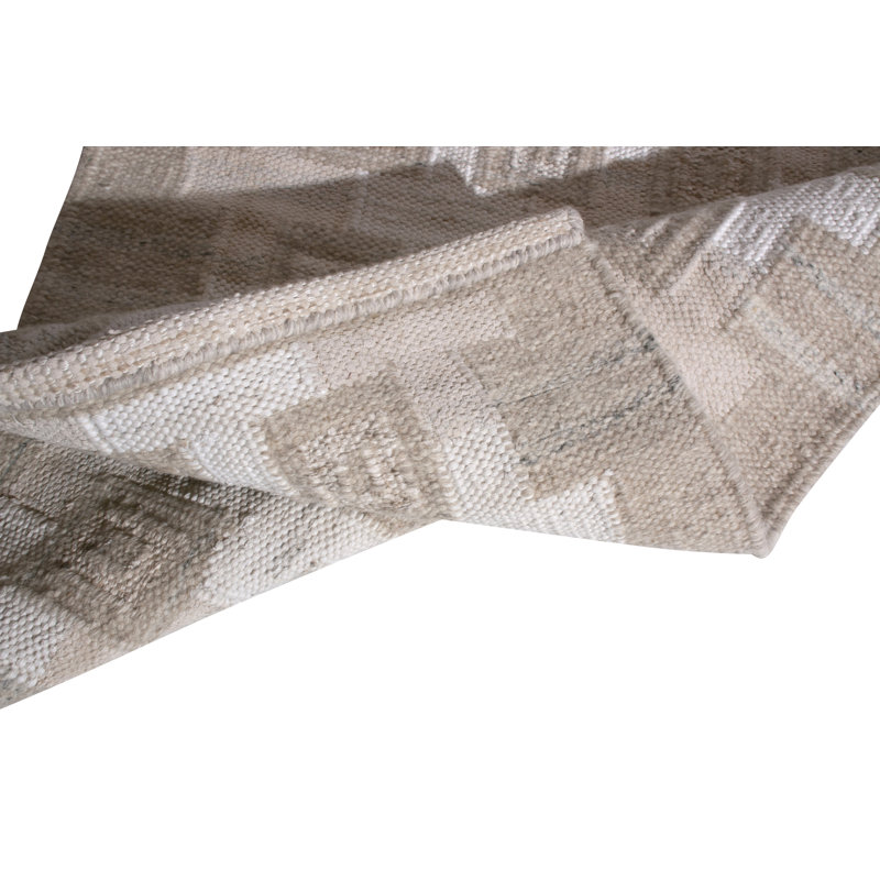 Wool Geometric Area Rug, Rectangle 9' x 12'