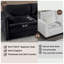 Ensemble de 2 chaises d'appoint en chenille l 41,73 po x P 33,86 po x H 33,46 po Skymall-129382124-129382125