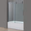 Porte de baignoire coulissante simple sans cadre h 60 po Langham-12179615