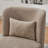 25.2"W Chenille 360°Swivel ArmlessChair with Pillow,Metal Base-255887732