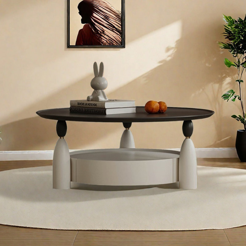 Table basse moderne avec finition piano