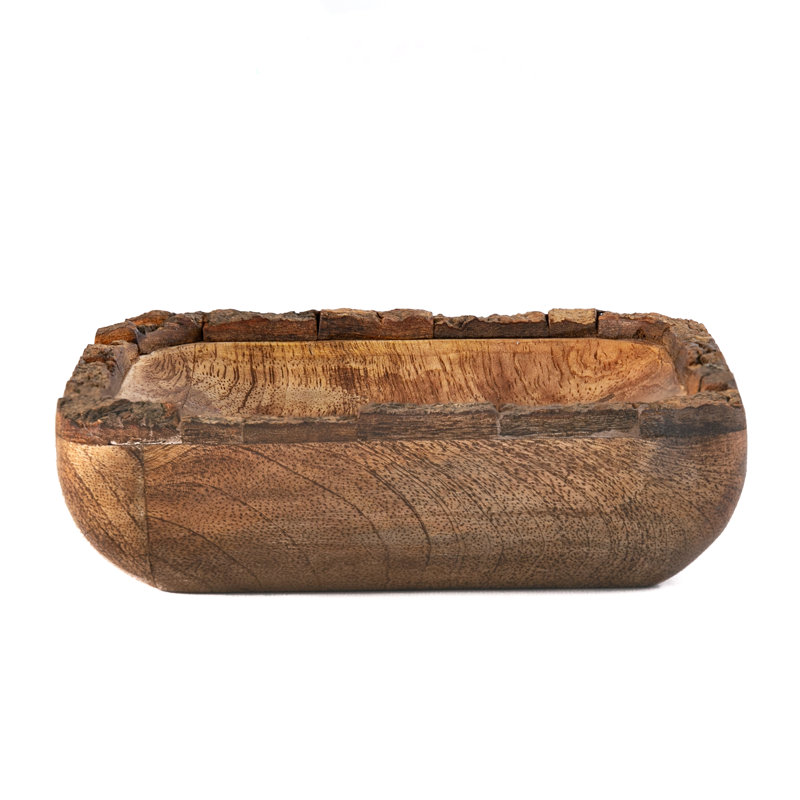 Bol de service SIIS, H 1,5 po x l 6 po x P 6 po, Marron foncé