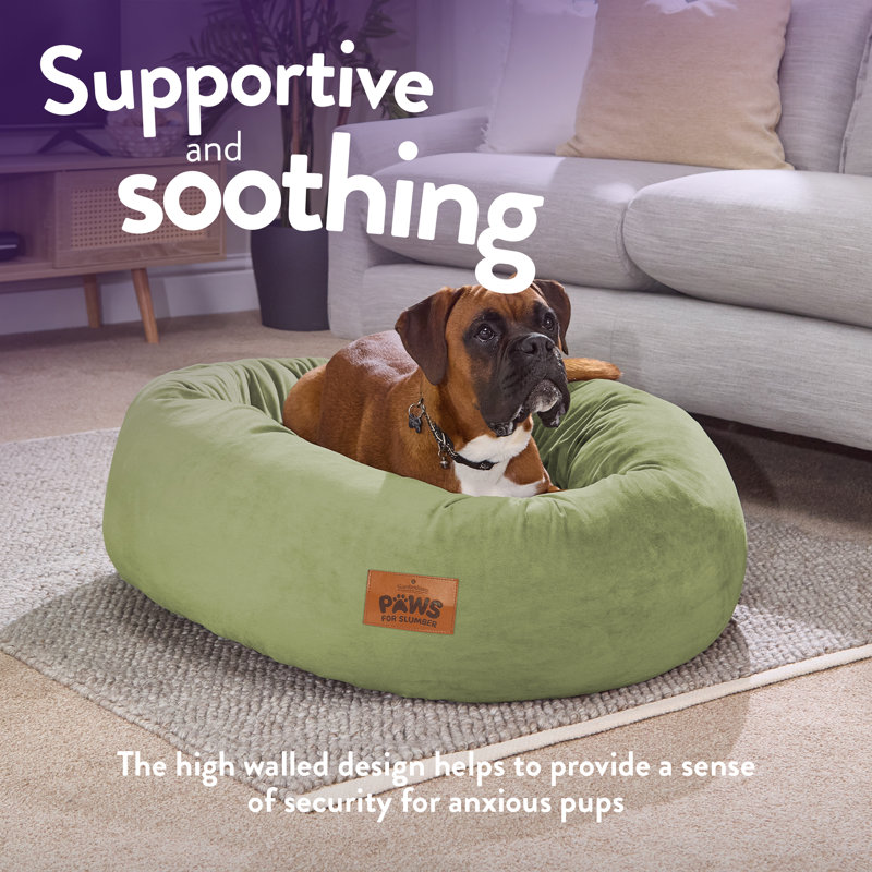Slumberdown Paws for Slumber Donut Pet Bed, Green, Extra Large (71 - 90 lbs), Extra Large (75cm W x 27cm D x 75cm H)