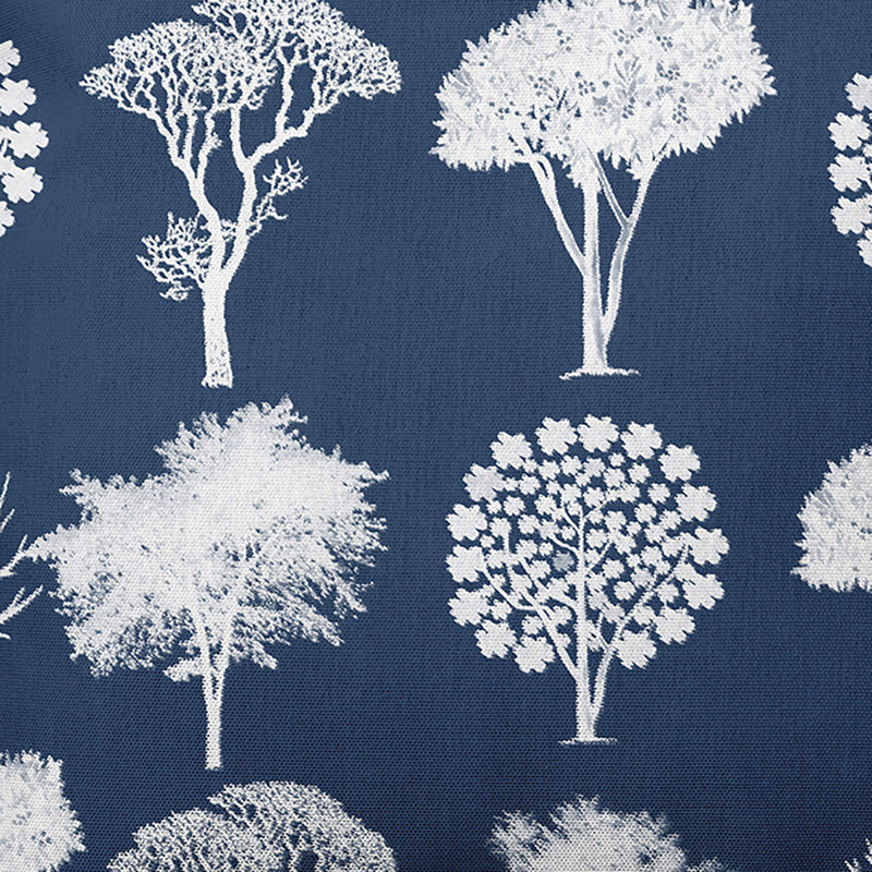 Lenard Field of Trees Square Pillow Cover and Insert, 16" H x 16" W x 2" D, Blue