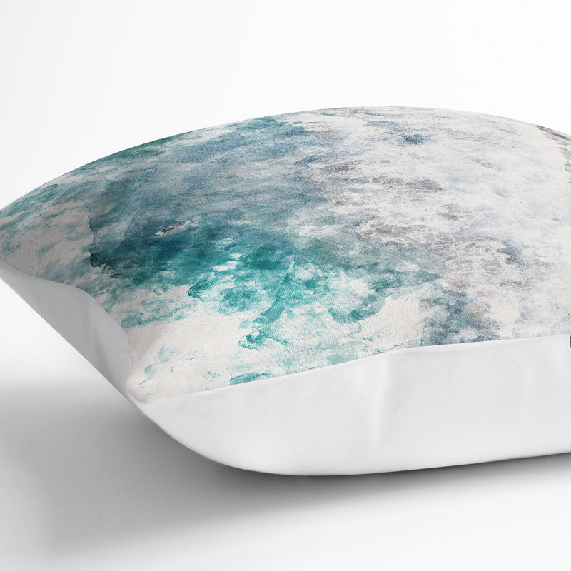 Square Throw Cushion, White, 40cm H x 40cm W x 15cm D