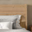 Cadre de lit plateforme BambooHaven en bambou massif, format king, avec tête de lit haute et sommier à lattes pour chambre à coucher