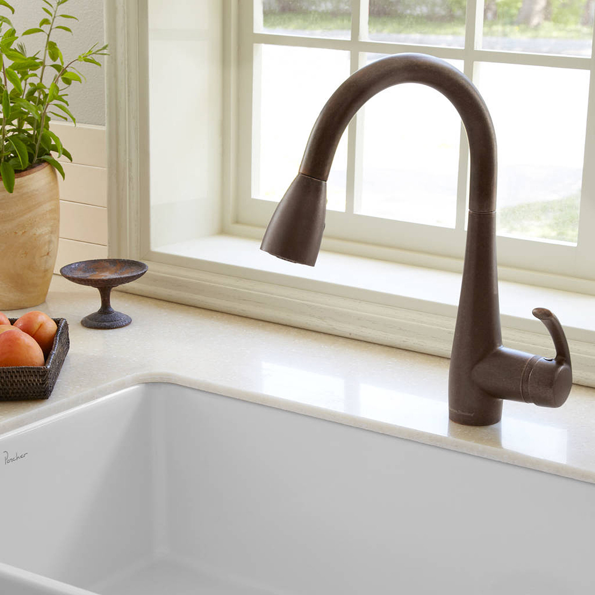 American Standard Quince Pull Down Single Handle Kitchen Faucet ...