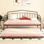 Lit de jour simple noir avec couchette - soutien, chambre à coucher de prestige