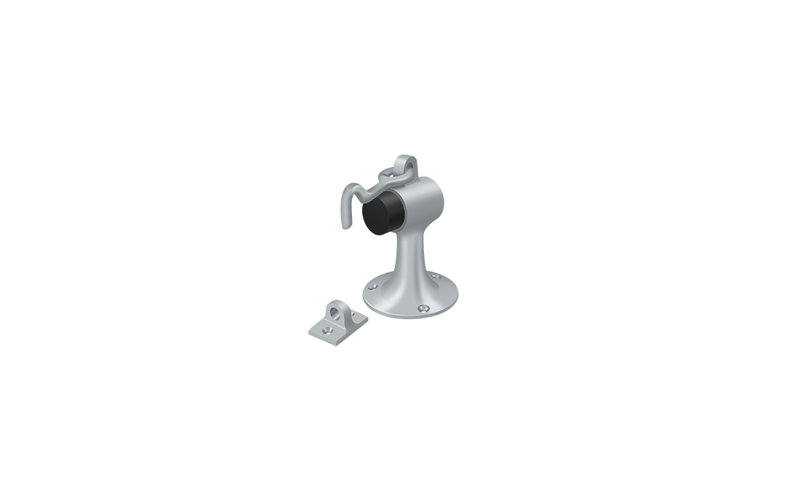 Door Stop, Brushed Chrome