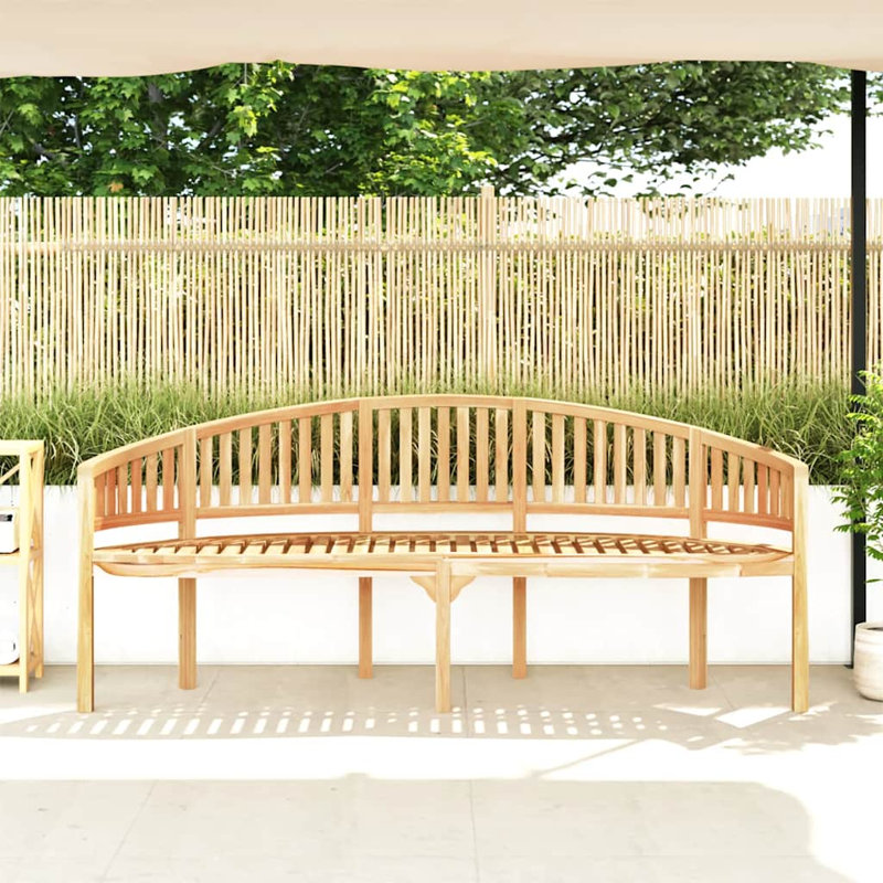 Banc de jardin en teck naturel