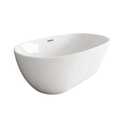 Thermopolis 59'' x 28.3'' Soaking Acrylic Bathtub