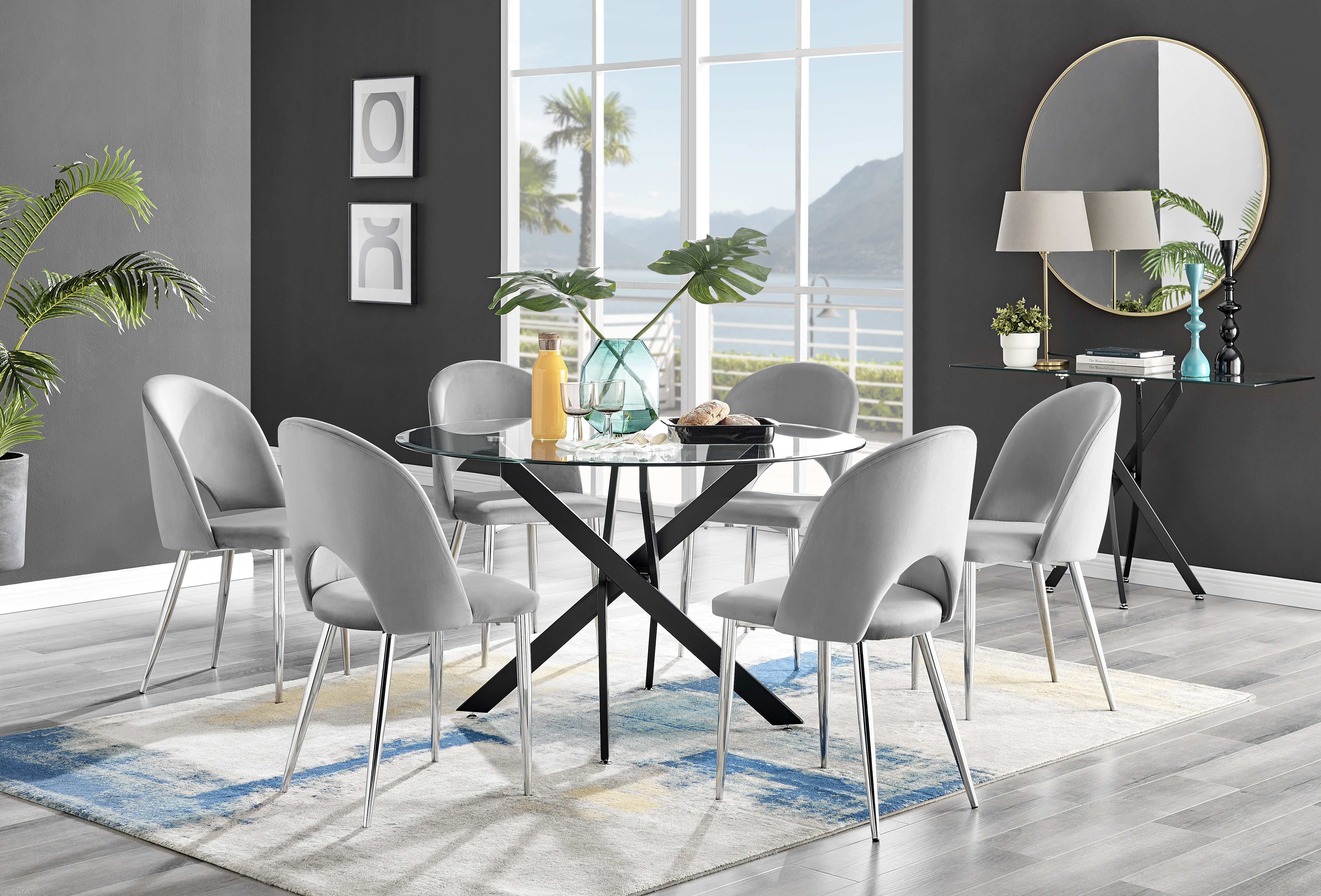 Round metal deals table and chairs