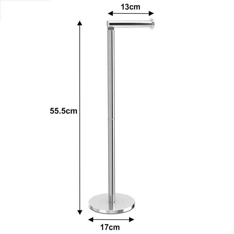 Mellor Free Standing Toilet Paper Holder, Chrome