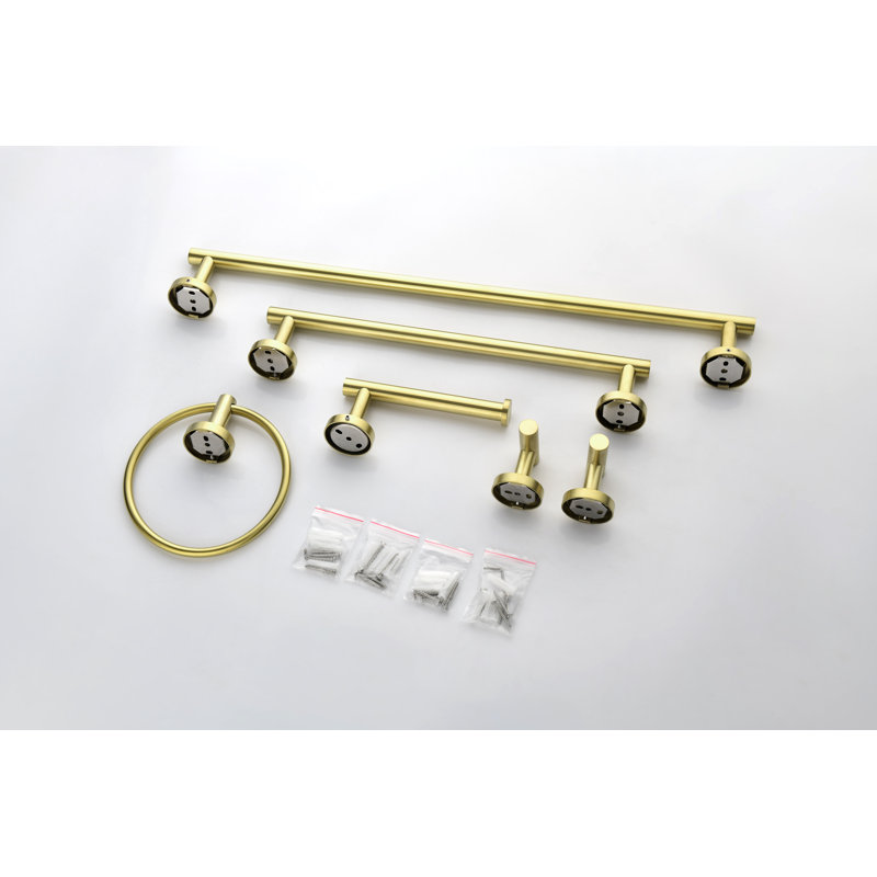 Premium Bathroom Hardware Set: Durable, Scratch-Resistant, Multi-Room Use, Easy to Install for a Tidy Home