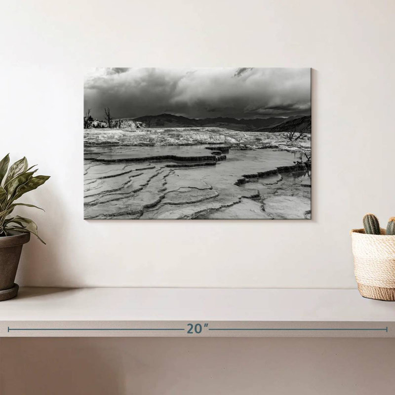 Alvord paysage rocheux monochrome, H 8 po x l 12 po