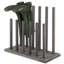 6 Pair Solid Wood Boot Storage