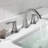 Widespread 2-handle Bathroom Faucet with Drain Assembly-46773496