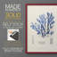 Algue bleue bleue - reproduction encadrée de qualité supérieure - prête à être accrochée - aucun clou requis - aucun clou requis-807077252-807077253