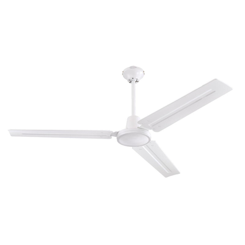Ventilateur de plafond à 3 pales 56 "Aleph, Blanc, Système d'installation à support à billes, Commande murale