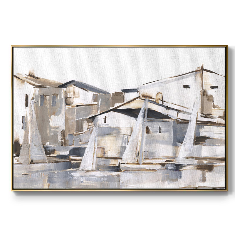 «Right Conditions I», reproduction sur toile encadrée, Or, H 27 po x l 41 po x P 2 po