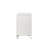Pearl White 2-Drawer Nightstand With Acrylic Crystal Legs