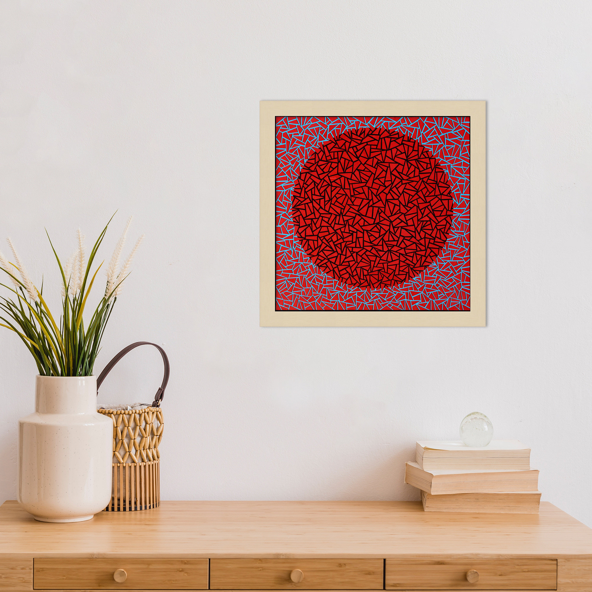 Gods Navel by Alex Dunn, 13" H x 13" W x 1" D, Brown