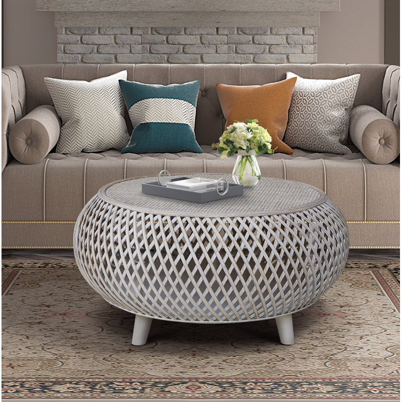 Acme 2 - Piece Living Room Table Set, White Wash