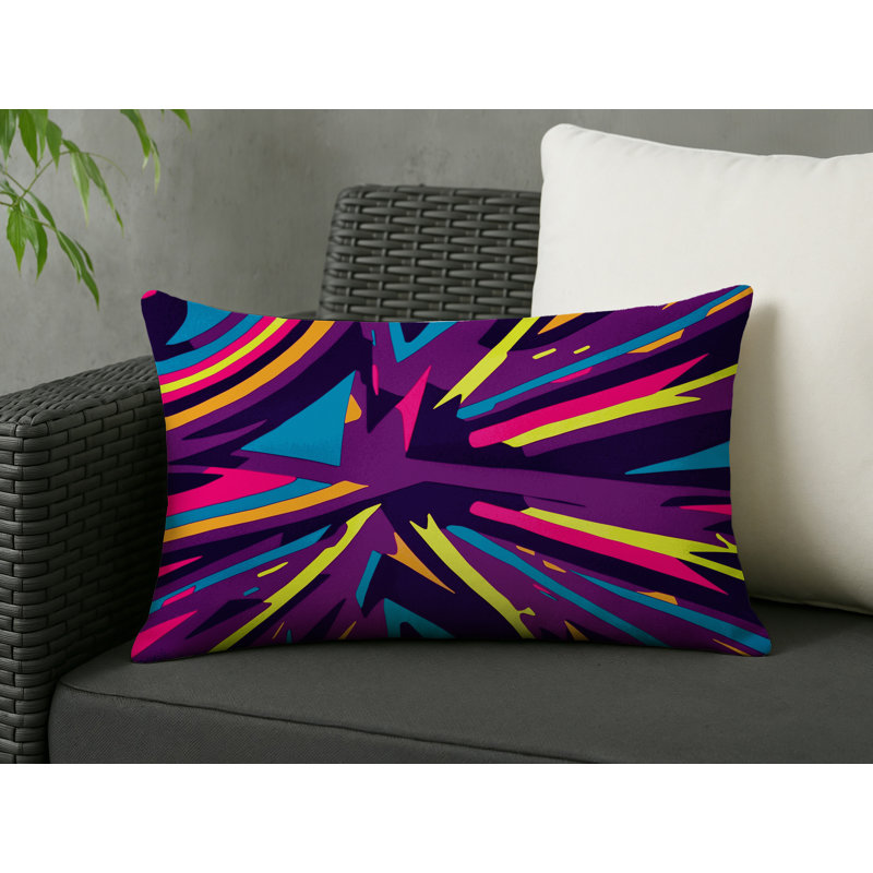 Radiant Rift Indoor And Outdoor Throw Pillow, Rectangle 14"H x 20"W