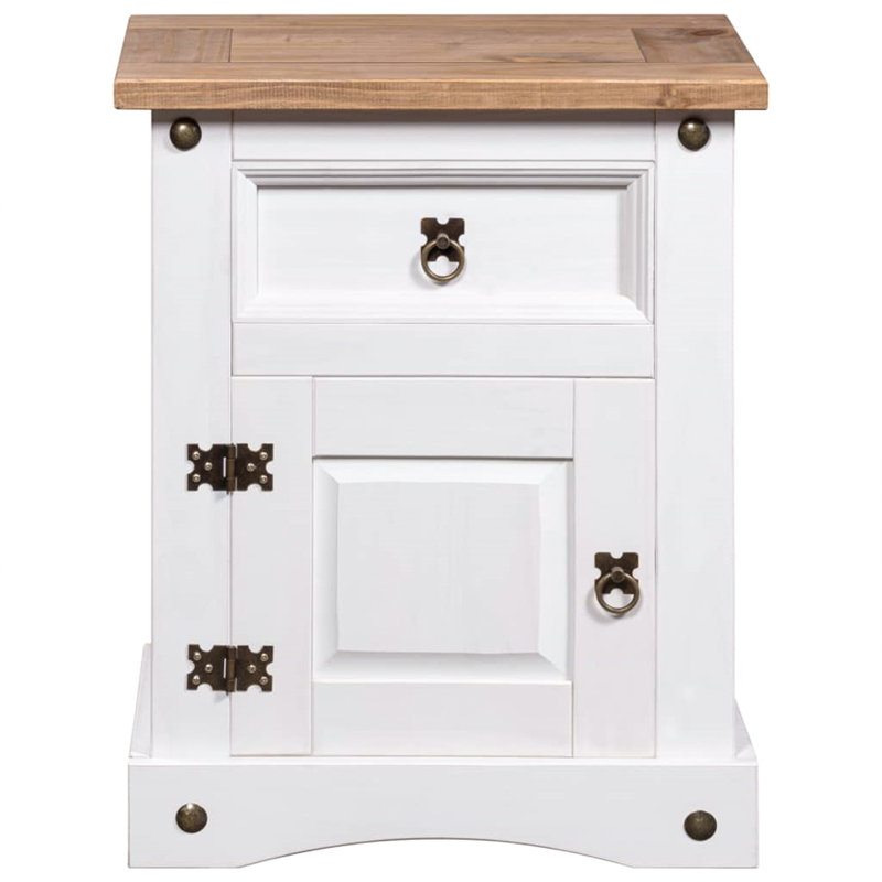 53cm W Solid Wood Bedside Table