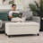 Bercume 42" W Ribbed Upholstered Lift Top Storage Ottoman Bench-1925492956