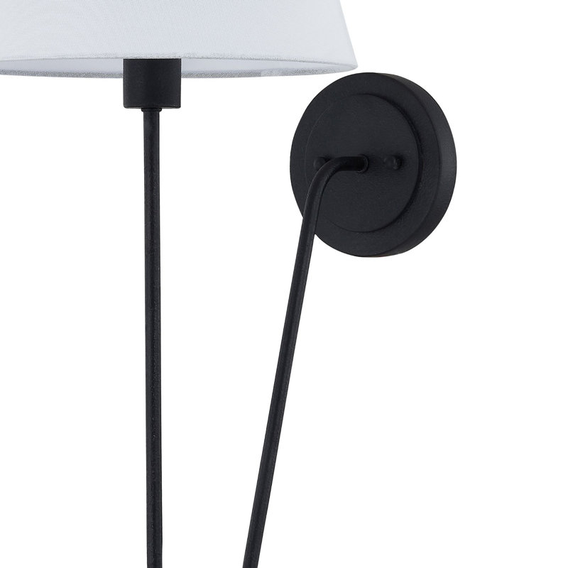 Shae Metal Wall Sconce, Black