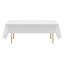 Nappes blanches pour tables rectangulaires, paquet de 6