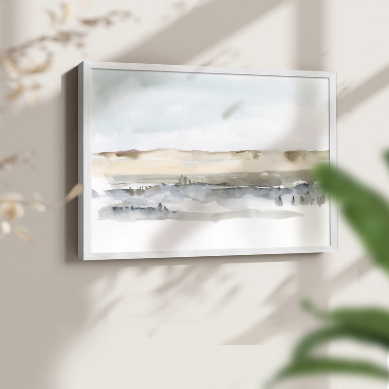 Marsh Dunes II - reproduction encadrée - réaménageable, 16" H x 20" W, Blanc
