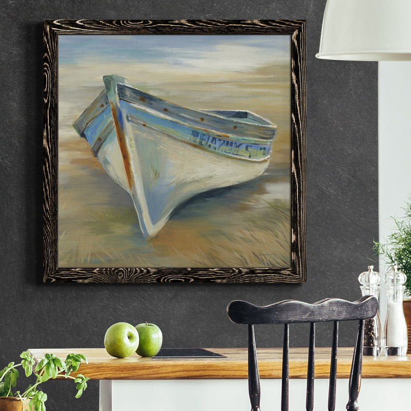 Impression de cadre photo sur marée basse, Cadre noir, H 31,5 po x l 31,5 po x P 1,5 po