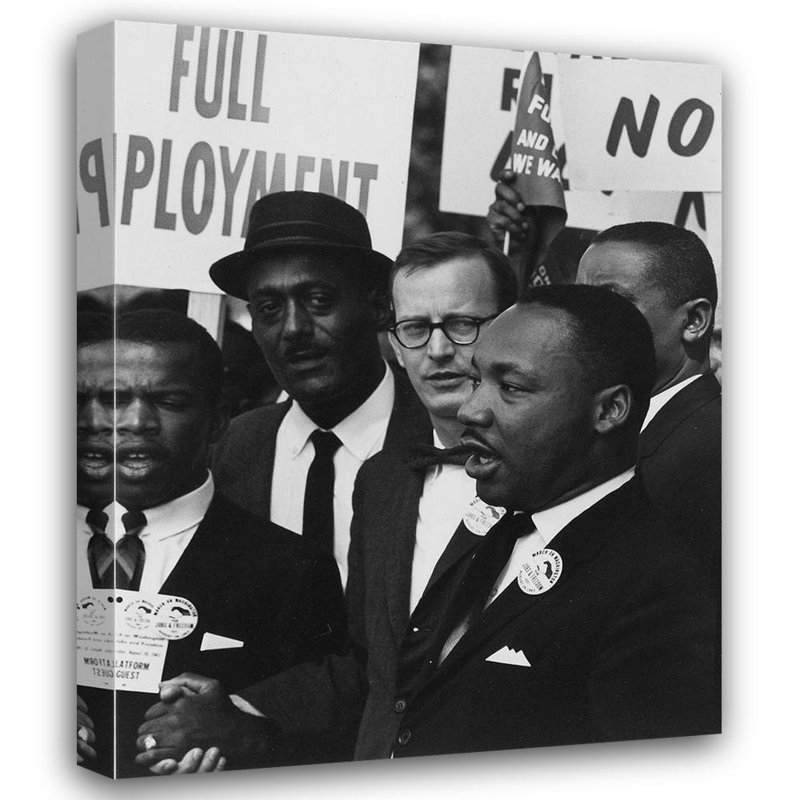 Art des archives des États-Unis: Dr Martin Luther King Jr. lors d'une marche pour les droits civiques à Washington D.C.