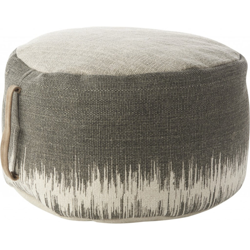 Repose-pieds Neibert, 100% coton gris foncé