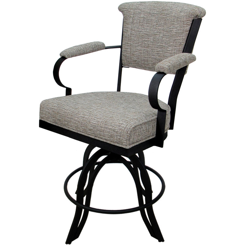 Tabouret de bar Vickky, Noir