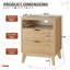 Ensemble de tables basses à plateau relevable avec 2 tables de bout, table basse naturelle et tables d'appoint avec station de charge